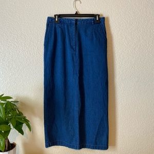 ••SOLD••Talbots long denim skirt